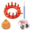 2 in 1 Circular Hand Knitting Machine Woolen Needle Hook Jacquard Weaver Sweater Hat Making Tool