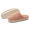 Autumn And Winter Indoor Pure Color Couple Cotton Slippers