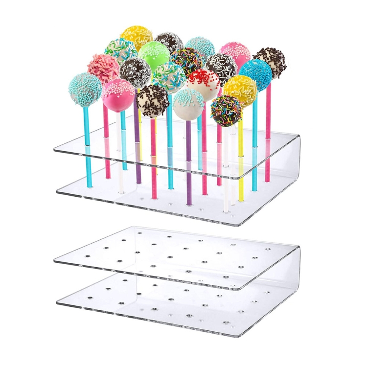 2pcs / Set 20-Hole Lollipop Stand Snack Stick Display Stand