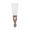 Printed Steel Pin Pick Hair Comb Retro Oil Head Style Comb