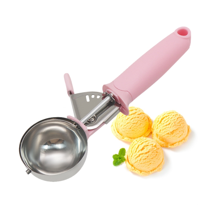 Stainless Steel Spring Ice Cream Scoop Fruit Scooper