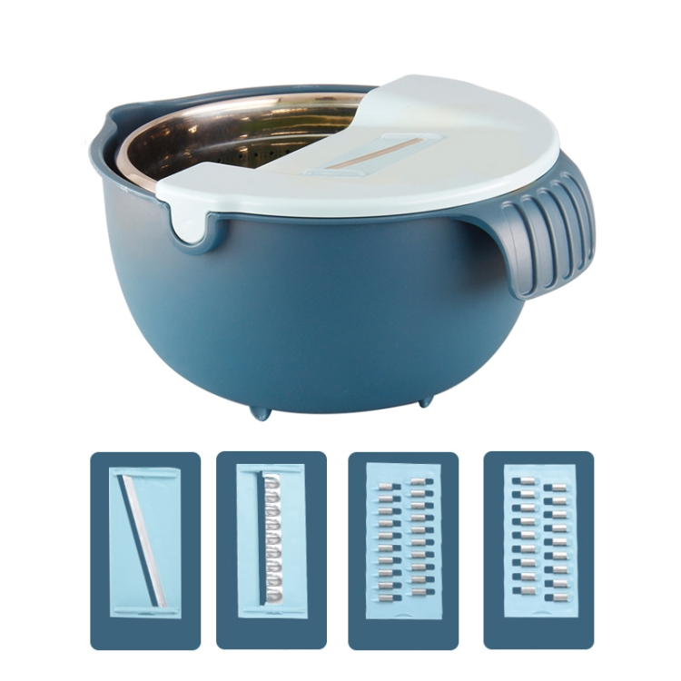 SiGang Stainless Steel Double-Layer Rotary Drainage Basket