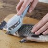 3 PCS CT1682 Thickened Plastic Fish Scaler with Cover