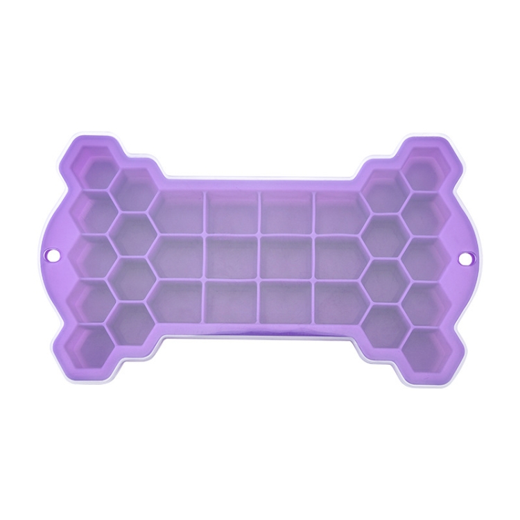 30 Grid Bone Honeycomb Silicone Ice Cube Mold with Lid