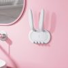 Cute Rabbit Ears Multi-functional Wall-mounted Storage Rack Paste Free Punch Hanger