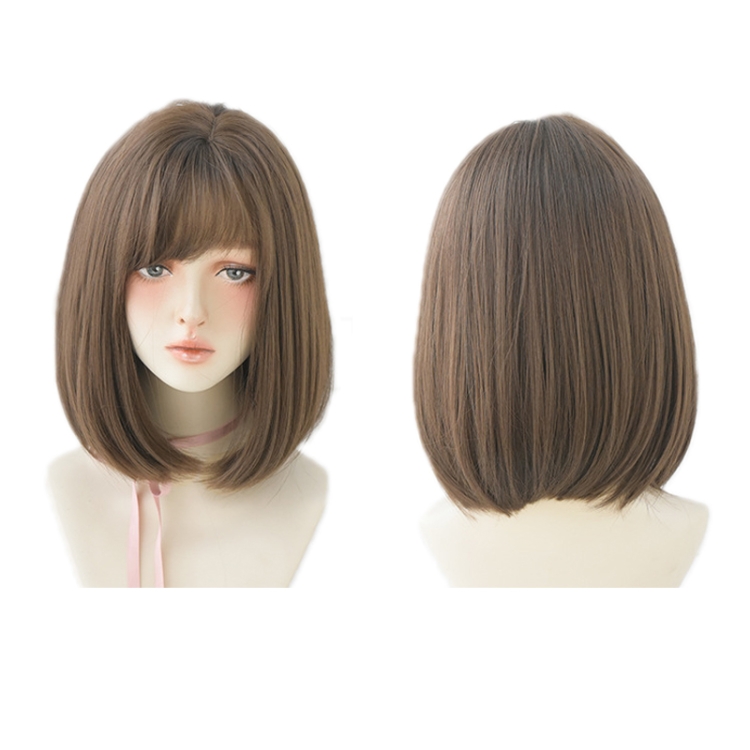 Women Medium Length Natural Realistic Full Shoulder Length Wig