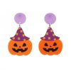 Halloween Acrylic Earrings Personality Festive Jewelry, Style: E000173 Love