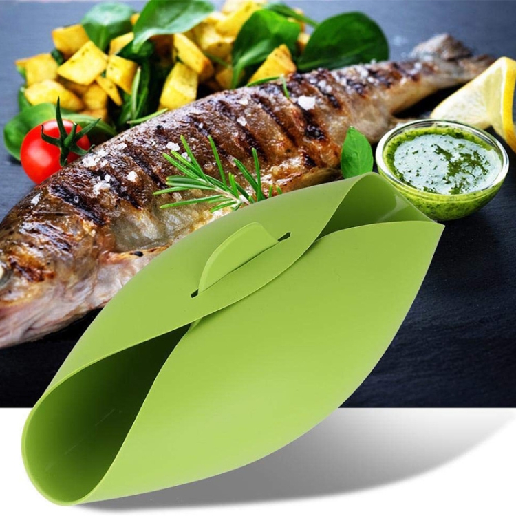 Silicone Cooking Bowl Microwave Oven Foldable Steamed Fish Bowl Salad Bowl