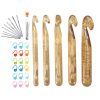 Transparent Bold Crystal Crochet Knitting Tool Set