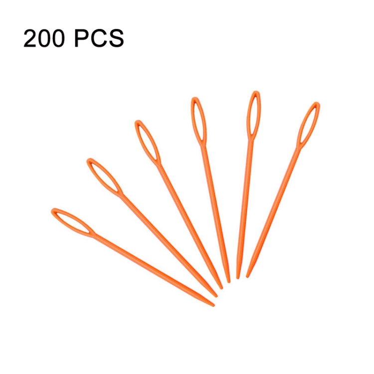200 PCS 9cm Plastic Sewing Needle Color Sweater Knitting Tool