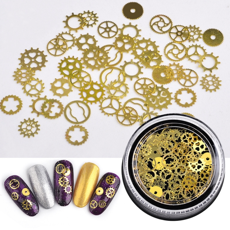 5 Boxes SP0284 Hollow Metal Decorative Patch Nail Art Accessories Nail Art Accessories
