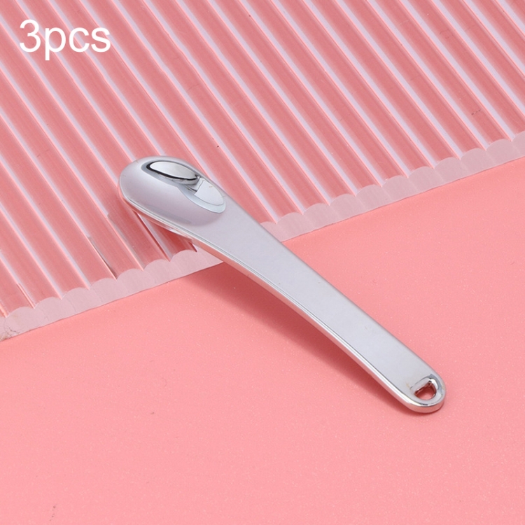 3 PCS Zinc Alloy Cosmetics Spoons Cream Split Spoon