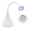 Portable USB Nail Art Rose Nail Polish Glue Phototherapy Lamp