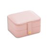 SH688-58 Square Double-Layer PU Earring Storage Jewelry Box