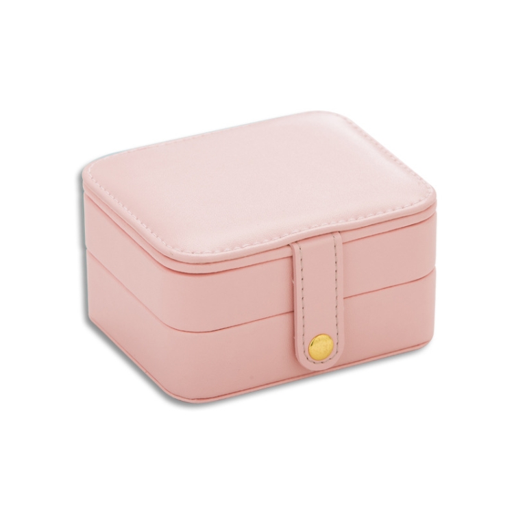 SH688-58 Square Double-Layer PU Earring Storage Jewelry Box