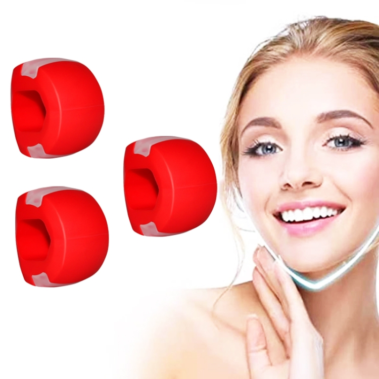 3PCS 2nd Generation Masseter Ball Mandibular Trainer Facial Muscle Trainer Silicone Face-Lifting Device