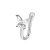 Butterfly Nose Clip Copper Inlaid Zircon U-shaped Nose Decoration