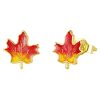 Oil Drop Gold Plated 925 Silver Earrings, Style:
