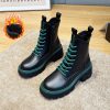 Leather Thick Soles Martin Boots Women Small Short Boots