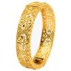 24K Gold Plated Bracelets Women Wedding Sand Gold Bracelet