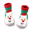 D2293 Children Cartoon Christmas Floor Socks Non-slip Shoes