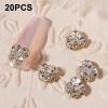 20 PCS Nail Jewelry Stacked Diamond Nail Sticker Accessories