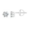 S925 Sterling Silver Moissanite White Gold Plated Simple Elegant Earrings