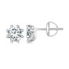 S925 Sterling Silver Moissanite White Gold Plated Simple Elegant Earrings