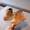 Children Martin Boots Leather Kids Shoes Boys Girls Casual Short Boots
