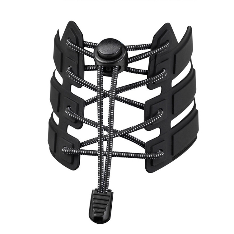 1pair Spring Buckle Lazy Elastic Shoelaces For Adults And Children