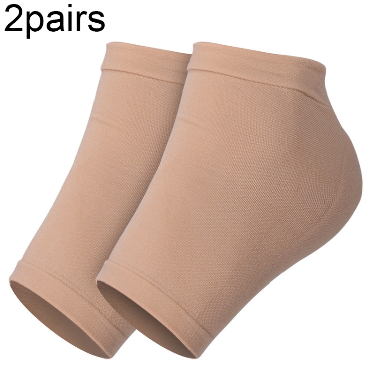 007 2pairs Silicone Anti-cracked Heel protector Moisturizing Non-slip Socks