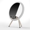 Q6 Smart Clock Display Bluetooth Speaker Fill Light Makeup Mirror with Wireless Charger
