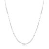 Sterling Silver S925 Sparkling Spliced Zirconia White Gold Plated Necklace