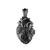 1168 Human Organs Personalized Titanium Steel Cardiac Pendant Can Be Opened