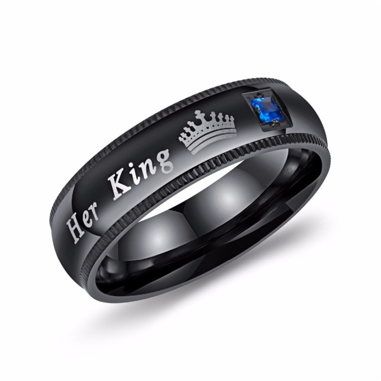 606 Couple Ring Titanium Steel Ring, Size: