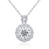 XMA008 Cherry Necklace 925 Silver Mosan Diamond Collarbone Pendant
