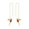 Long Ear Wire Women Simple Earrings