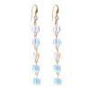 Natural Crystal Handmade Earrings Zircon Long Earrings