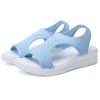 Women Breathable Platform Sandals Flying Woven Wedge Beach Sandals