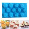 Handmade DIY 12 Holes Tart Lace Silicone Mold