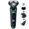 Smart Electric Shaver LCD Digital Display Three-head USB Rechargeable Floating Razor