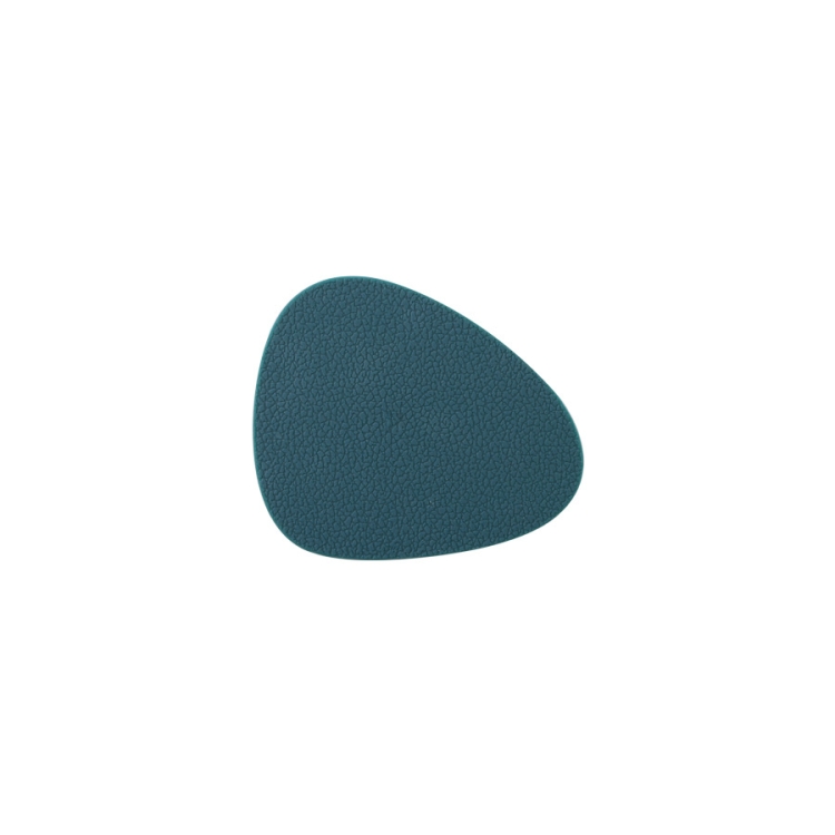 10pcs Teardrop-Shaped Silicone Table Insulation Mat Leather Textured Kitchen Cup And Pot Mat