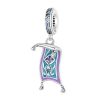 S925 Sterling Silver Blue Purple Magic Carpet DIY Pendant Bracelet Accessories Loose Beads Jewelry