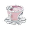 Pink Flower Coffee Cup DIY Beads S925 Sterling Silver Bracelet Accessories
