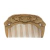 Green Sandalwood Retro Style Carved Portable Wooden Comb