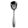 Large 304 Stainless Steel Spoon Glossy Thickened Flat Head Flat Bottom Serving Spoon