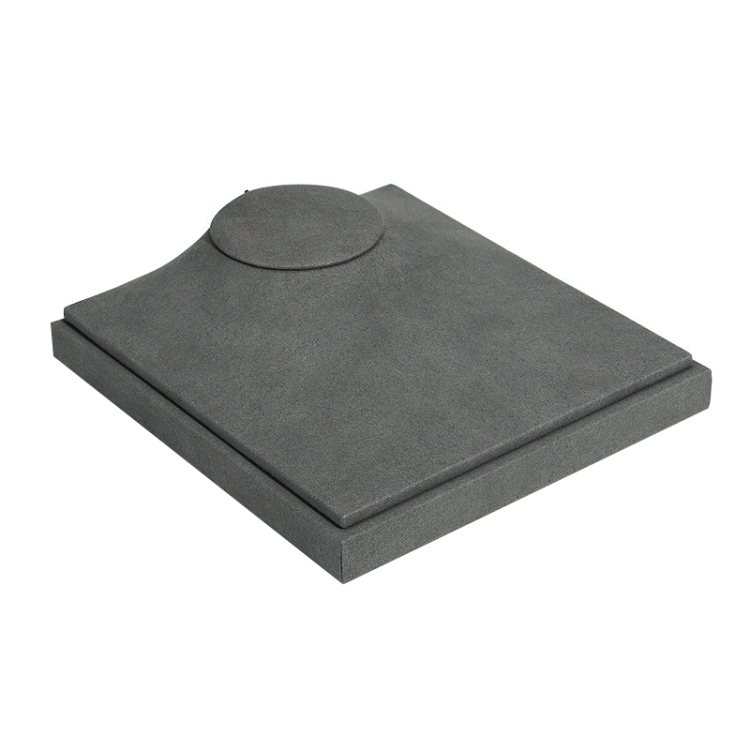 Gray Jewelry Display Microfiber Jewelry Props Display Rack