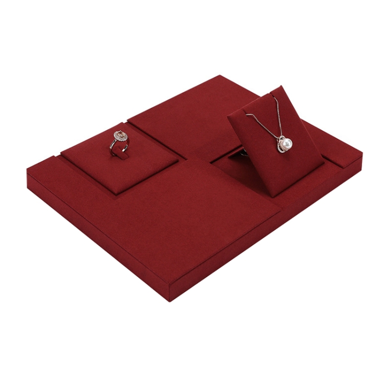 Jewelry Display Rack Microfiber Jewelry Counter Display Props