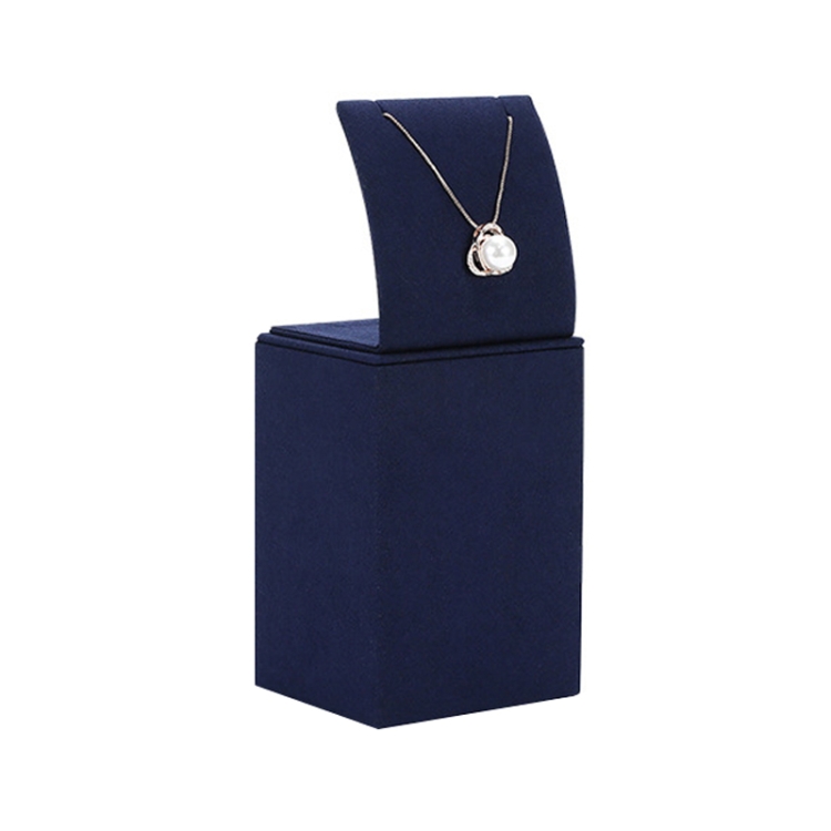 Jewelry Display Props Blue Microfiber Window Necklace Earring Ring Stand