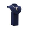 Jewelry Display Props Blue Microfiber Window Necklace Earring Ring Stand